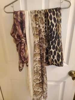 4 New Pretty Ladies Scarfs Each At $10