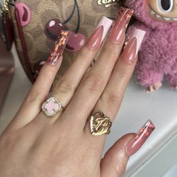 Pink 14k Clover Ring 