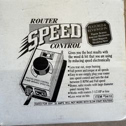 ROUTER SPEED CONTROL 