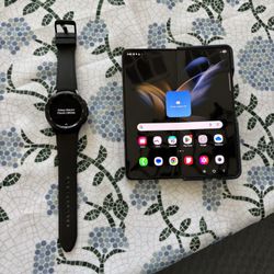 Samsung Z Fold 4 And Galaxy Watch