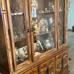 Vintage Hutch- Solid Wood-STUNNING 