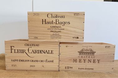 French Wood Wine Crates 6 Bottle | 13“x10”x7”| $25 Each