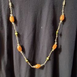 Handmade Sterling Silver Beaded Gemstone Necklace
