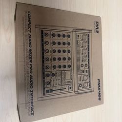 Pyle PMX466 6-Channel Audio Mixer - New in Box