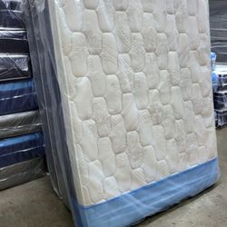 NEW QUEEN PILLOW TOP MATTRESS AND BOX SPRING -- Also Available In All Sizes.