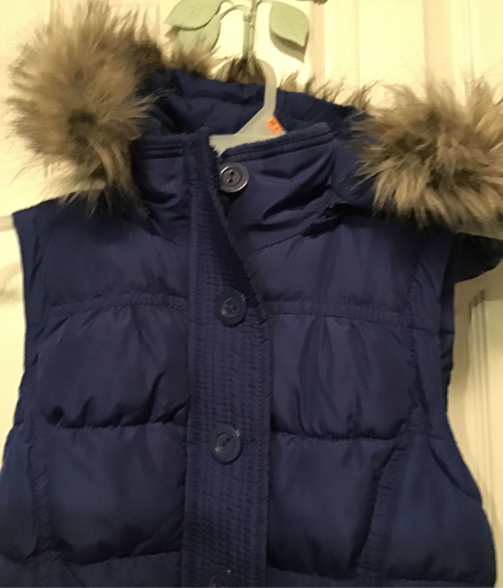 Ladies Winter Vest Aeropostale With fur trim Hood