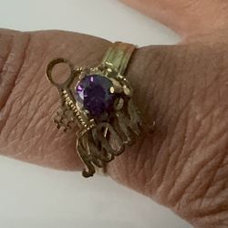 10kt Mom Fidget spinner ring