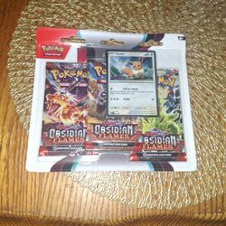 Pokemon Obsidian Flames 3 Pack Blister Trading Card Game