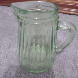 Anchor Hocking  Green Depression Glass Pitcher 1930s