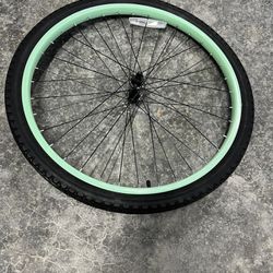 26” Bicycle Tire with Rim