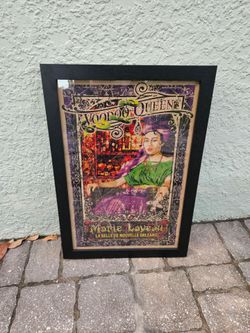 Large 18" Marie Laveau Voodoo Queen Framed Art Poster