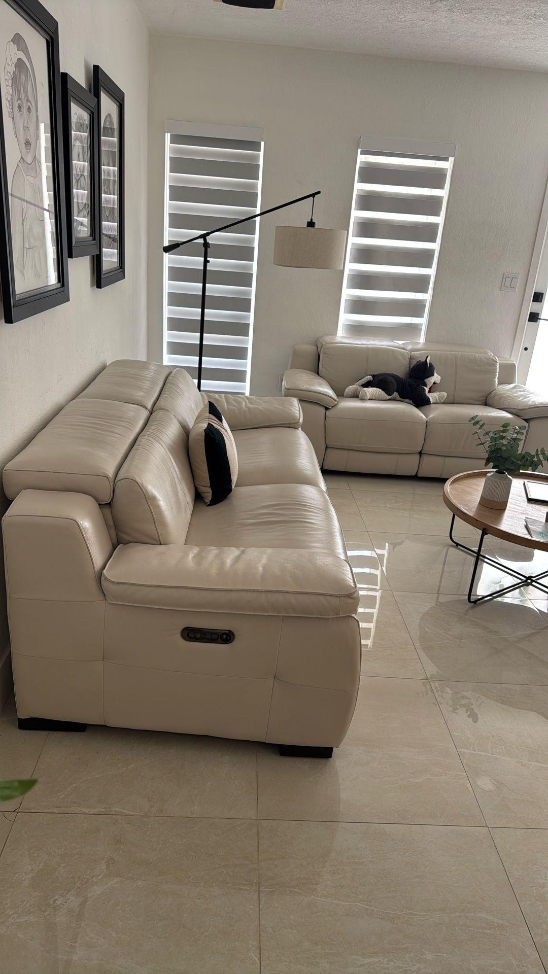 Leather Sofa Set – Great Shape! $1299