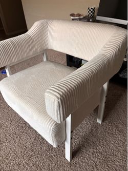 Corduroy modern chair