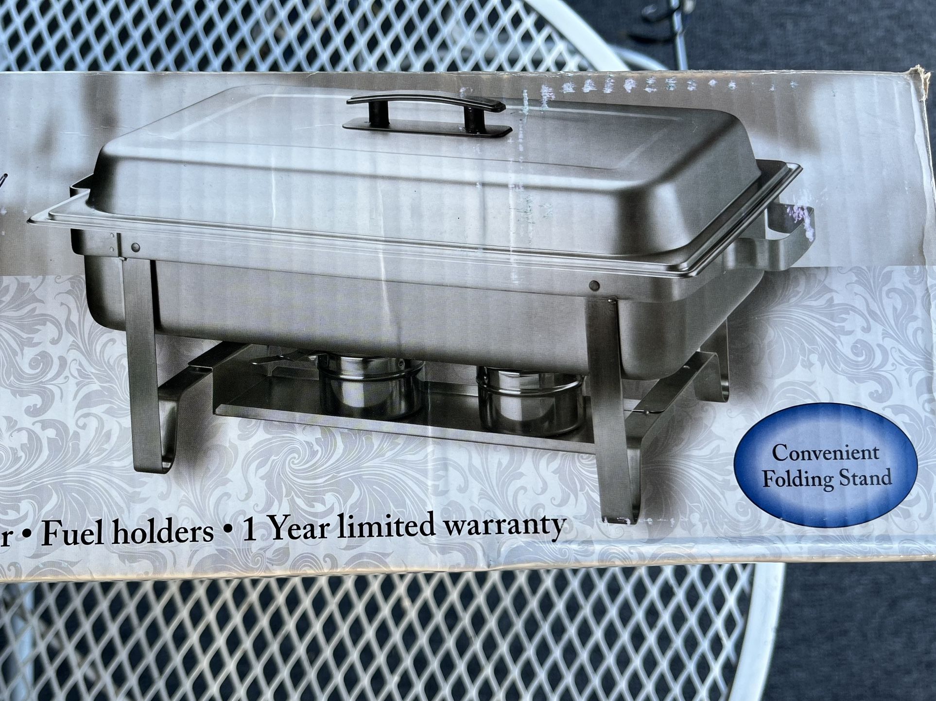 Winco 8-Quart Foldable Frame Chafer Full Set- New In The Box - I Have 10 Of The Them