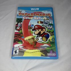 Paper Mario Color Splash (Nintendo Wii U, 2016) CIB Complete