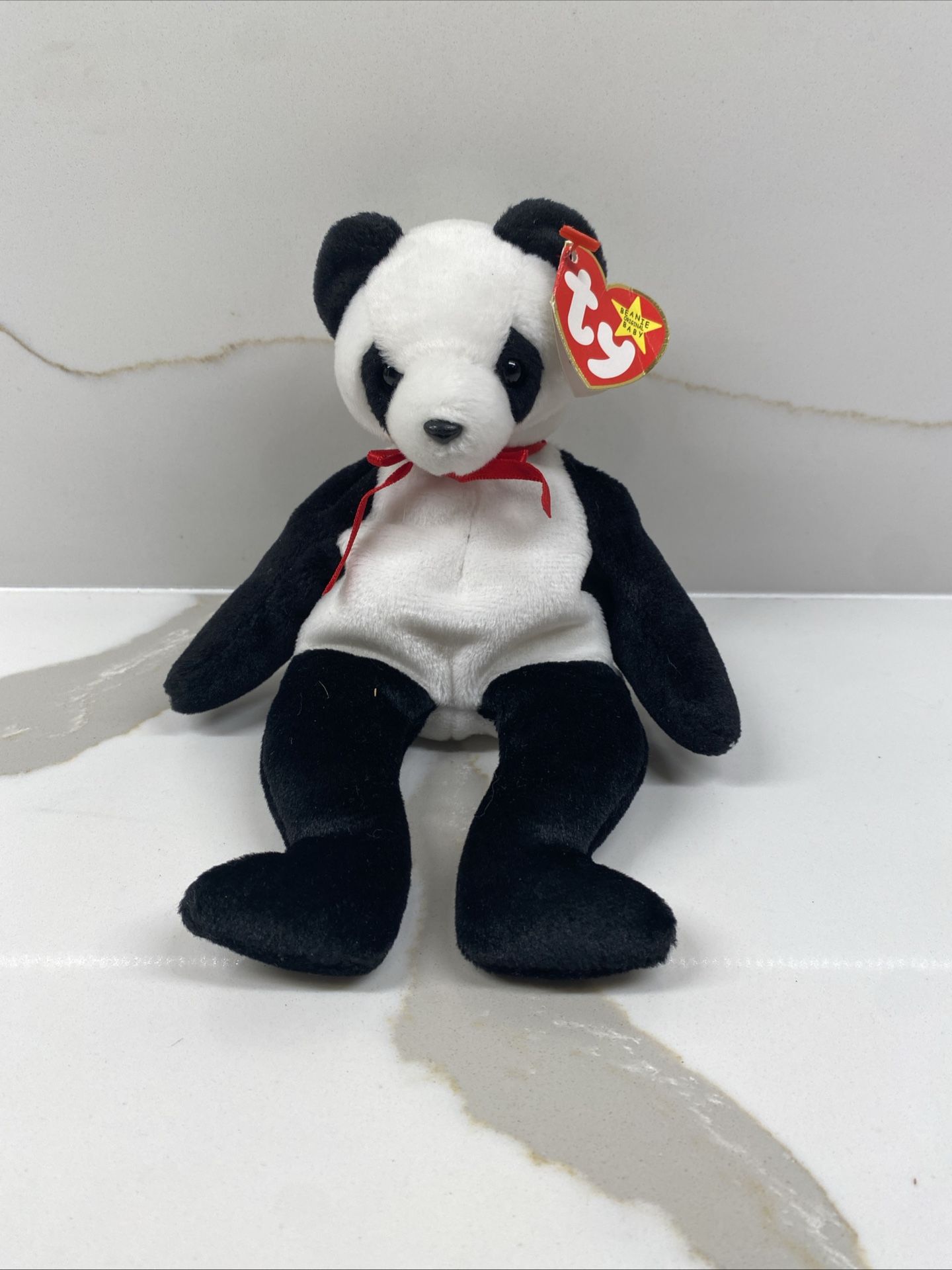 TY Beanie Baby “Fortune” the Panda Retired Vintage Collectible MWMT (8 inch)