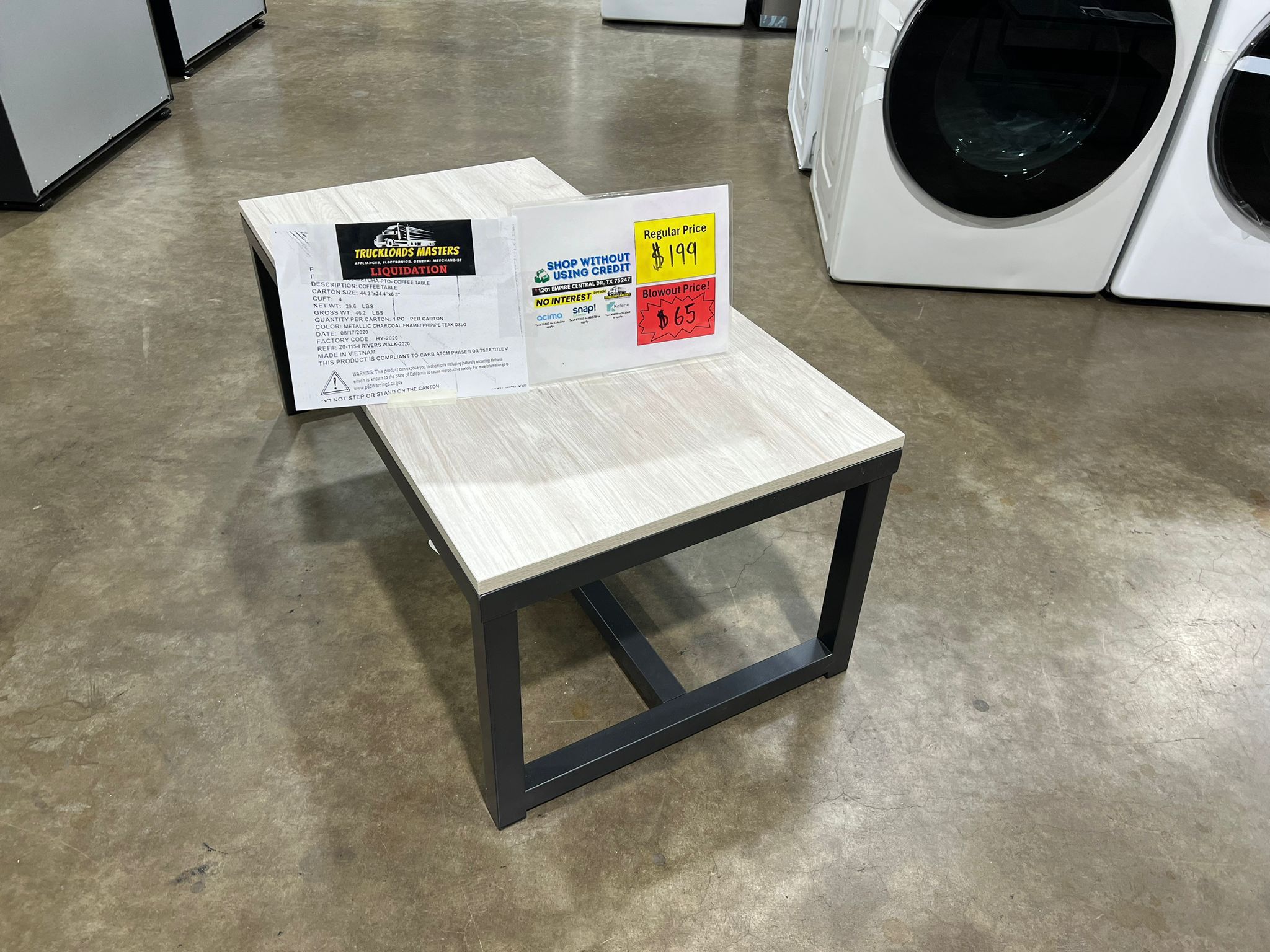 Contemporary Office or Dorm furniture-K Coffee Table-$65!