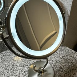 Silver Vanity Mirror 