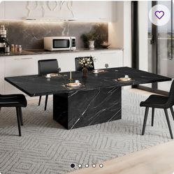 Faux Black Marble table 