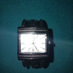 Premier Designs Cuff Watch (Vintage) Silver Tone