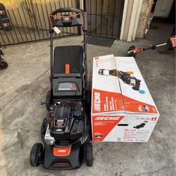 ECHO 21 in. 190 cc Briggs and Stratton Gas 3-in-1 Dual Blade RWD Self-Propelled Lawn Mower with Mow