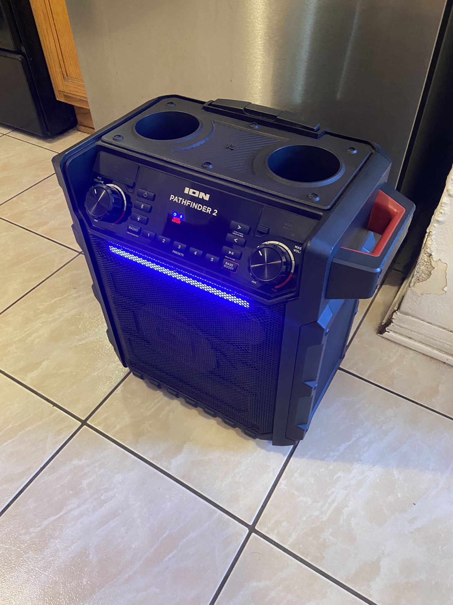 Ion Pathfinder II Rugged Bluetooth Portable Speaker w/ Cup Holders