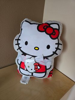 Hello Kitty Pillow and Throw Set