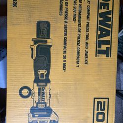 Brand New Dewalt 20V MAX* COMPACT PRESS TOOL AND JAWS KIT