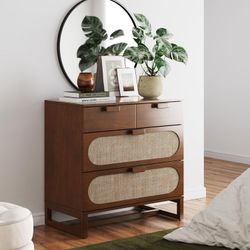 *Brand New* Nathan James Paxton Mid-Century Modern Dresser, Dark Walnut