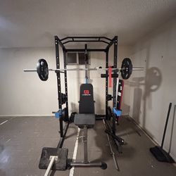 Complete Workout Bench/Rack Setup