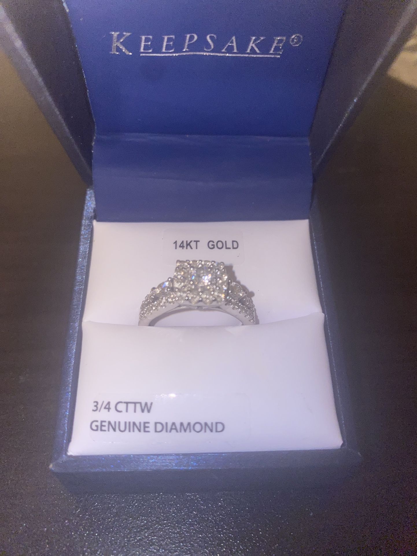 KEEPSAKE 14K White Gold Ring Size