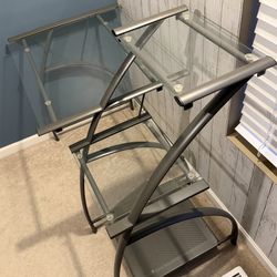 Glass&metal Office/study Table
