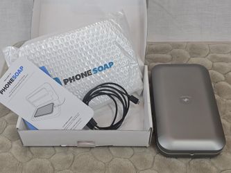 PhoneSoap Wireless UV Phone Sanitizer & Universal Phone Charger Box - Gunmetal Grey