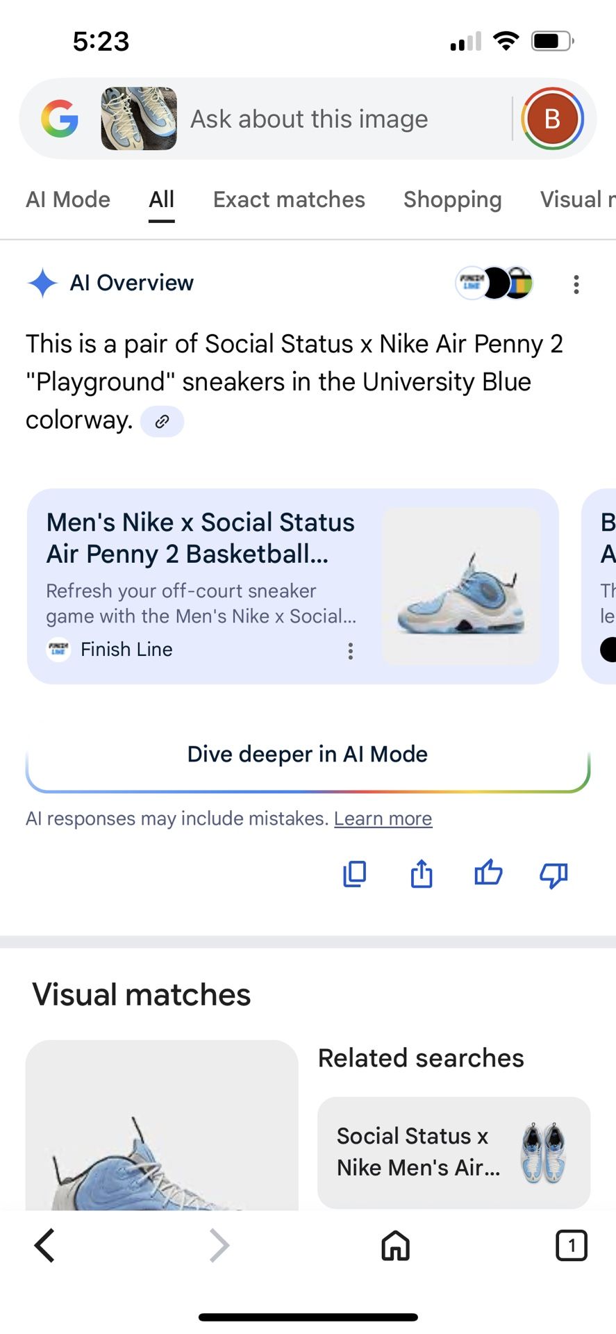 MEN'S NIKE X SOCIAL STATUS AIR PENNY 2 BASKETBALL SHOES