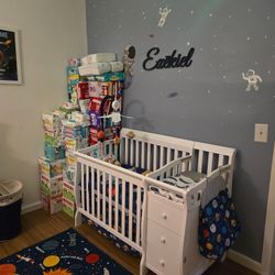 White Baby Mini Crib