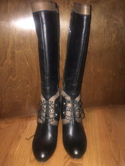 New Leather Boots Size 37 Or US 6 