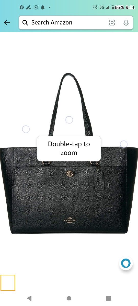 BRAND NEW COACH LEATHER FOLIO TOTE BAG BLACK for Sale in Seattle WA OfferUp