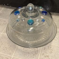 Decorative Glass Cake Display Stand