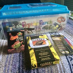 Reptile Carrier and Accessories 