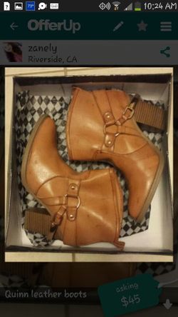 Quinn leather boots