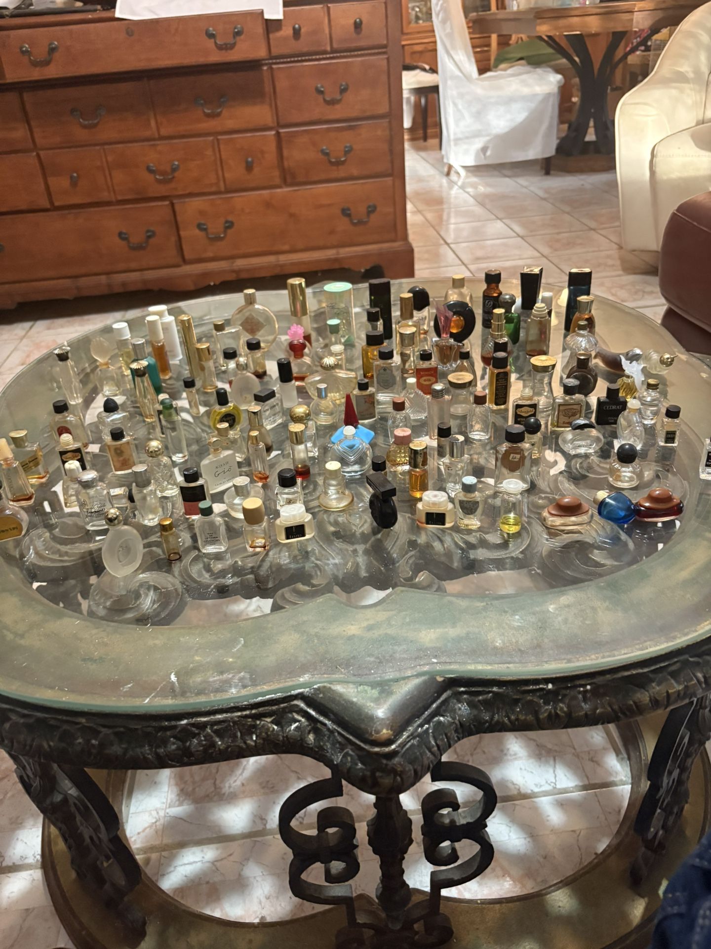 Antique mini perfume bottle collection, three dollars each