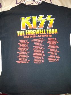 Kiss farewell tour original concert shirt
