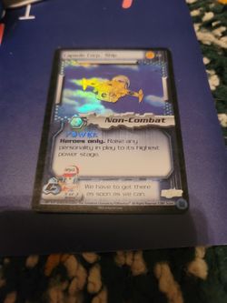 2002 Dragon Ball Z Foil Score Capsule Corp. Ship Cell Saga #72 Foil