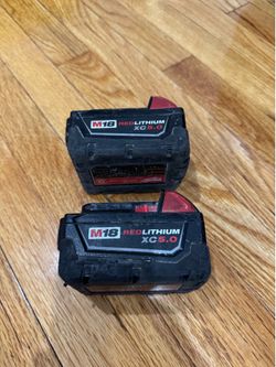 Milwaukee M18 18V XC5.0 Battery Only ( 2 pieces )