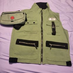 Kakashi Cosplay Vest And Pouch ( Naruto Shippuden)