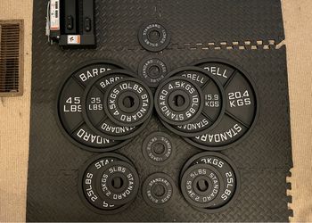 Standard Barbell Olympic Weight Plate Set