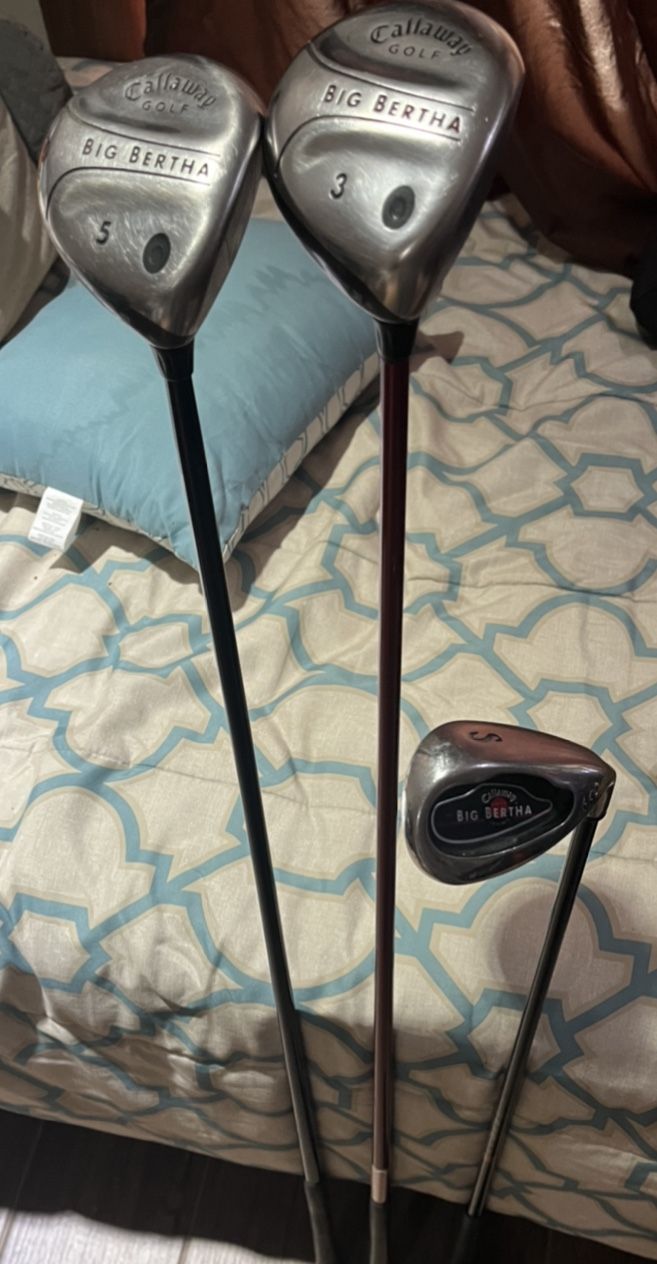 Callaway Wood & Irons, $60 For All 3 Clubs 
