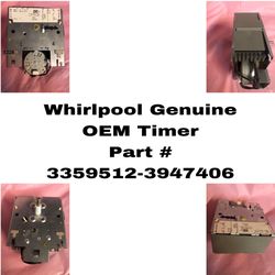 Whirlpool Genuine OEM Timer Part # (contact info removed)-(contact info removed) 