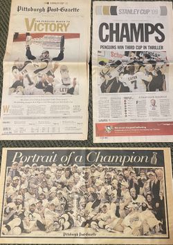 Penguins Stanley Cup Newspaper