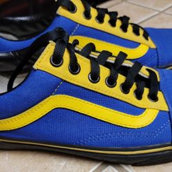 Custom Blue and Yellow Vans